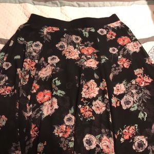 Torrid Maxi Floral Skirt